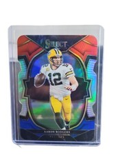 2022 Panini Select Aaron Rodgers Die-Cut Black & Red Concourse Prizm