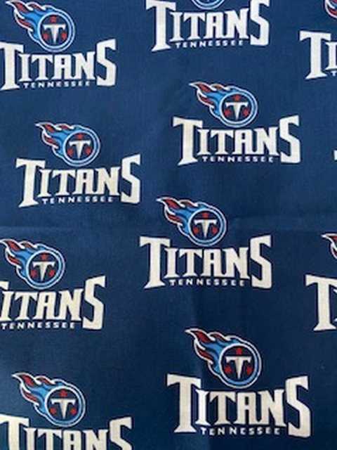 NFL Tennessee Titans Print Fabric 21" x 58" Wide NTT 1999 &hellip;