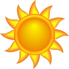 30 Custom Decorative Sun Personalized Address Labels