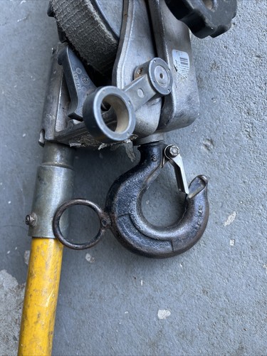 Little Mule Model 300-9 Lineman’s strap Hoist Ratcheting Strap Hoist Come A Long - Picture 15 of 23
