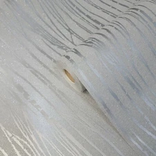 Zebra Lines Glassbeads Sparkle Glitter Gray Silver metallic Modern Wallpaper 3D