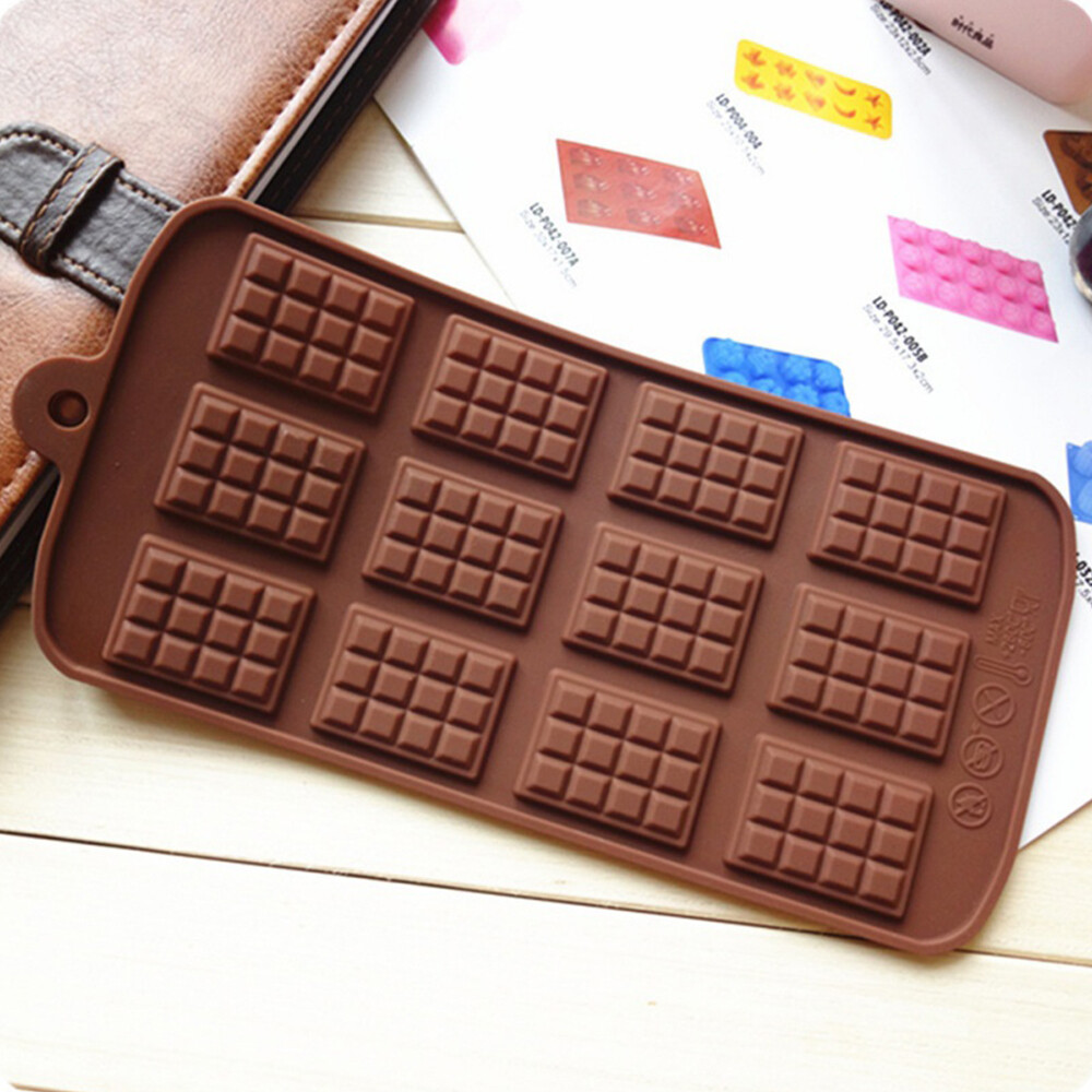 2X Chocolate Mould Break Apart Choc Block Ice Tray Silicone Cake Bake ...