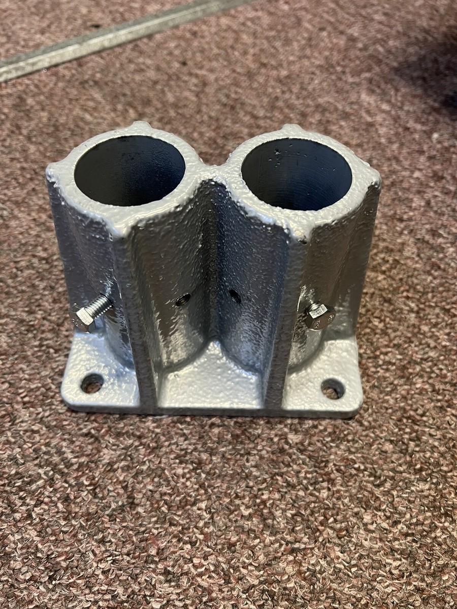 Global Industrial Double Socket Base For Pedestrian Barrier | eBay