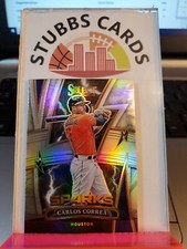 2022 Panini Select Sparks Holo Prizm Carlos Correa #SP6 SILVER