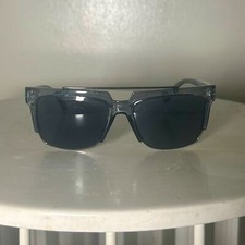 ASOS Futuristic Square Framed Gray/Blue Sunglasses
