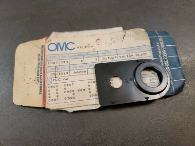 OMC OEM EVINRUDE Johnson Switch Plate #317927 #0317927 for sale 
