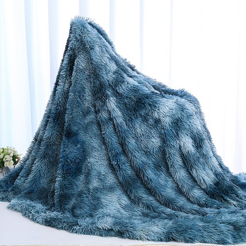 Soft Warm Long Pile Plush Washable Blanket Shaggy Bedding Faux Fur Throw Rug AU - Picture 31 of 43