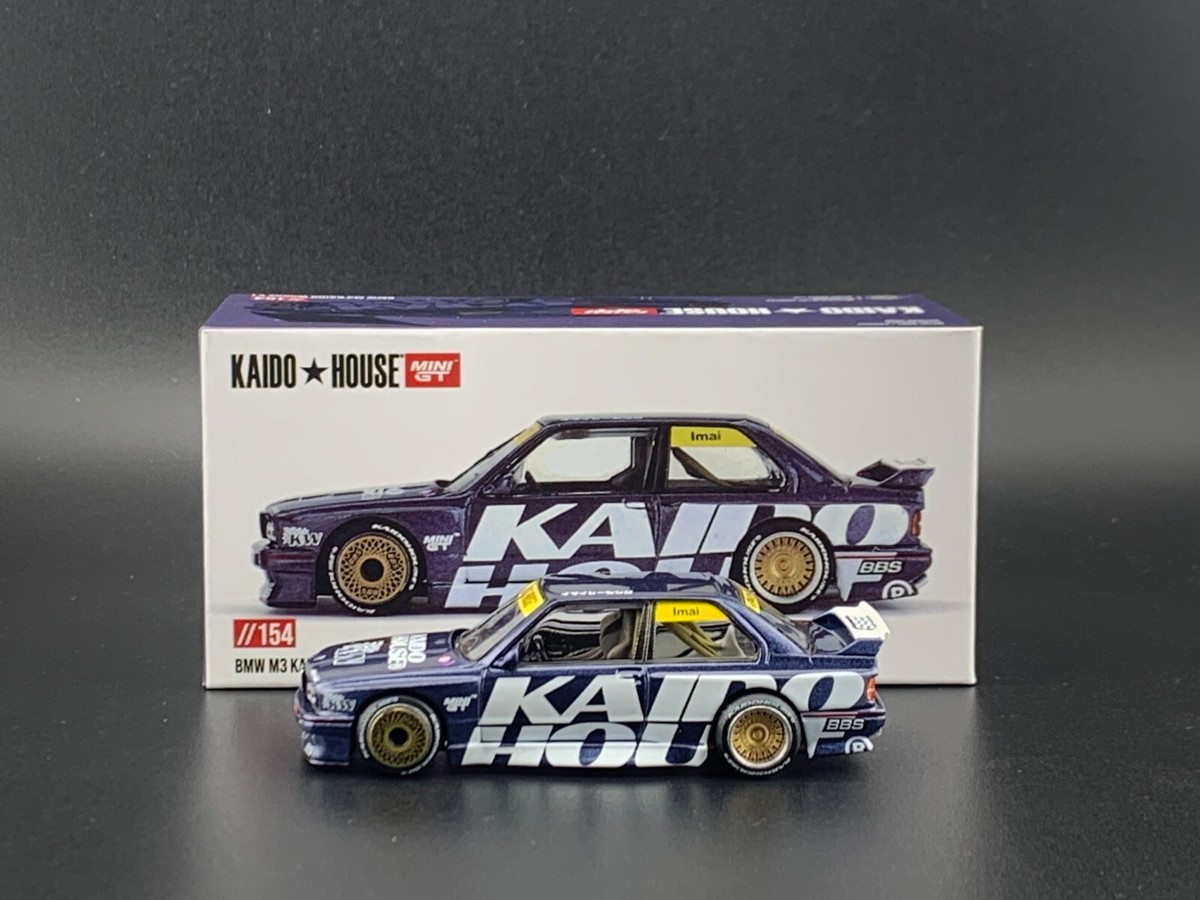 Kaido House x Mini GT BMW M3 (E30) Kaido Works V1 Dark Blue #154 1