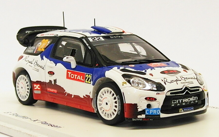 Spark 1/43 Scale S3364 - Citroen DS3 WRC #22 - 5th Monte