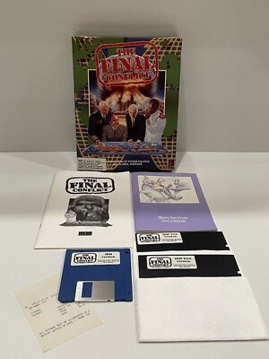 The Final Conflict Vintage PC 3.5 AND 5.25 Floppy Disk IBM Video Game 1991