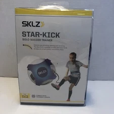 Star-Kick Solo Soccer Trainer SKLZ Black Blue Ball Control Touch Reaction Time