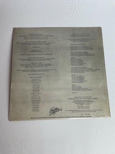 VOX HUMANA under the rainbow 12" RECORD JESSE JACKSON 88 THEME Sealed - Picture 2 of 5