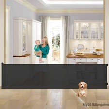 Retractable Gate 120in Mesh Dog Gate 35in Extra Tall
