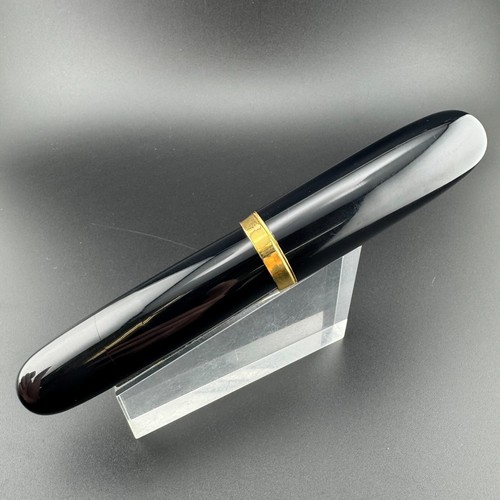 New Clip Jumbo Ebonite Eyedropper Fountain Pen Steel Extra-Fine Nib Serviced - Picture 12 of 13