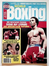 1981 May World Boxing Magazine Sugar Ray Leonard Marvin Hagler Mike Weaver