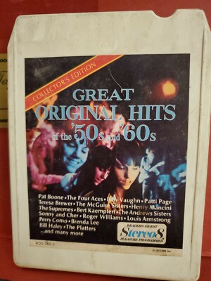  Great Original Hits of the 50's and 60's Trader's Digest Stereo 8 VG Tested