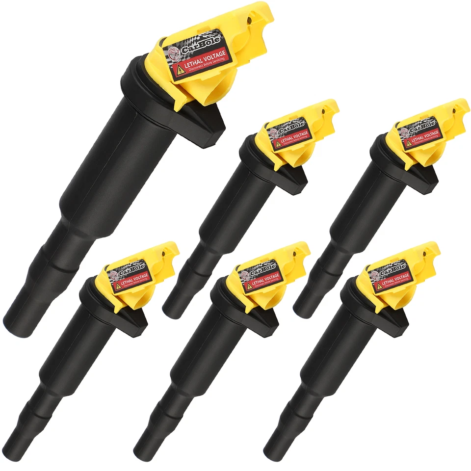 Paquete de 6 bobinas de encendido para BMW X1 X3 X5 X6 M3 M5 M6 Z3 Z4 UF592 12137562744 DOHC Foto 4 de 4