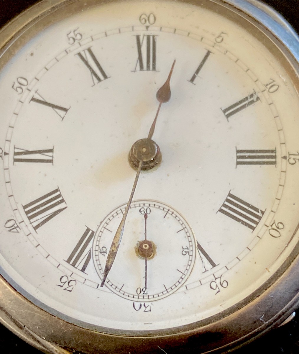 Montre Gousset Ancienne En Argent Véritable - Antiquité - Pour Homme - Occasion