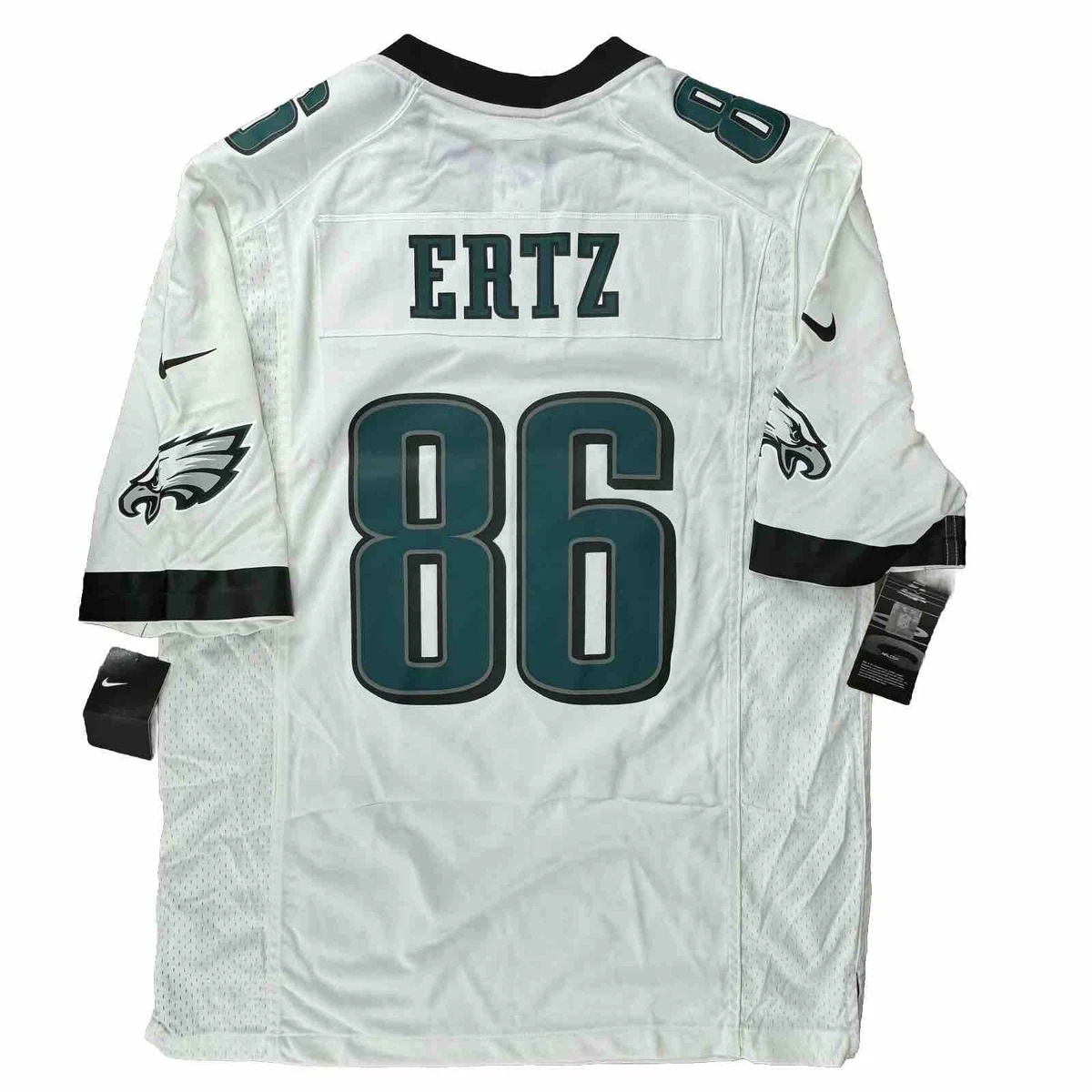 Nike Philadelphia Eagles No86 Zach Ertz White Super Bowl LII Men's Stitched NFL Elite Drift Fashion Jersey