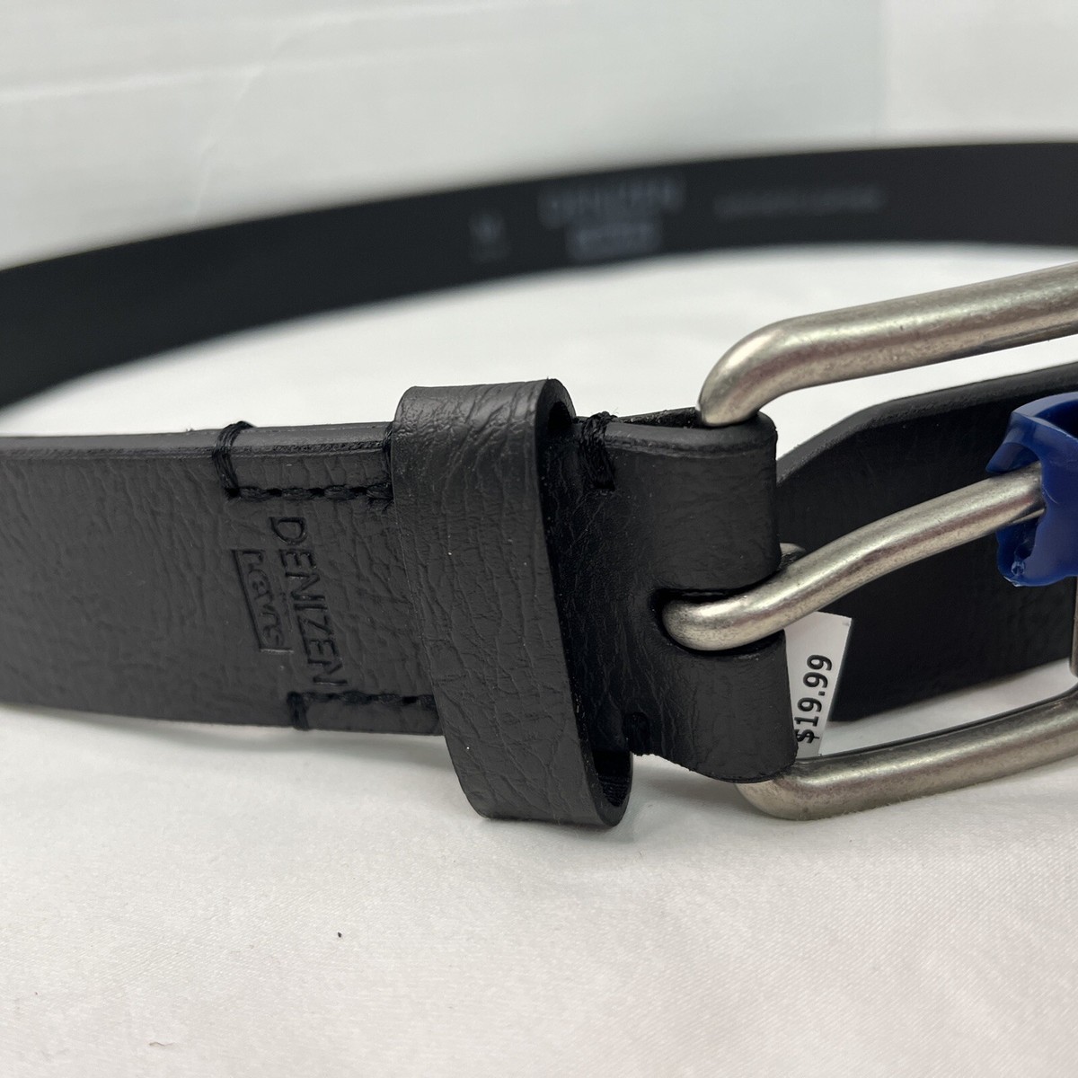 Levi's Denizen Men's Black Belt Size M 34-36 Buckle Belt Synthetic