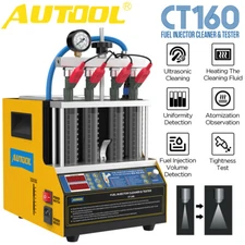 US 4Cylinder Petrol Car Motorcycle Fuel Injector Cleaner Tester Cleaning Machine