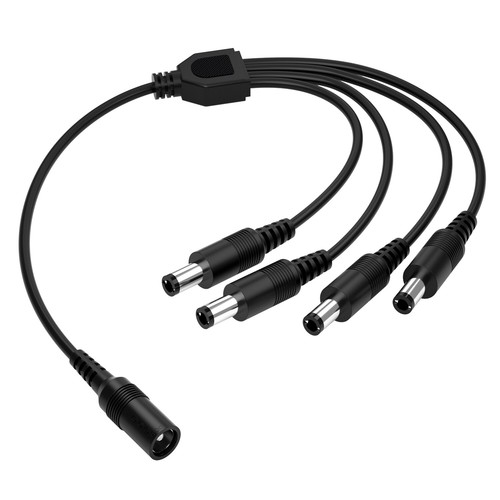 ZOSI 12V 2A Power Supply Adapter DC 1 to 4 Way Power Splitter Cable for Cameras - Picture 11 of 11