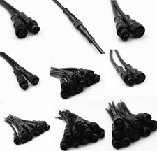5Pairs New IP68 2-12 Pin LED Strips Male Female Waterproof Wire Cable Connectors