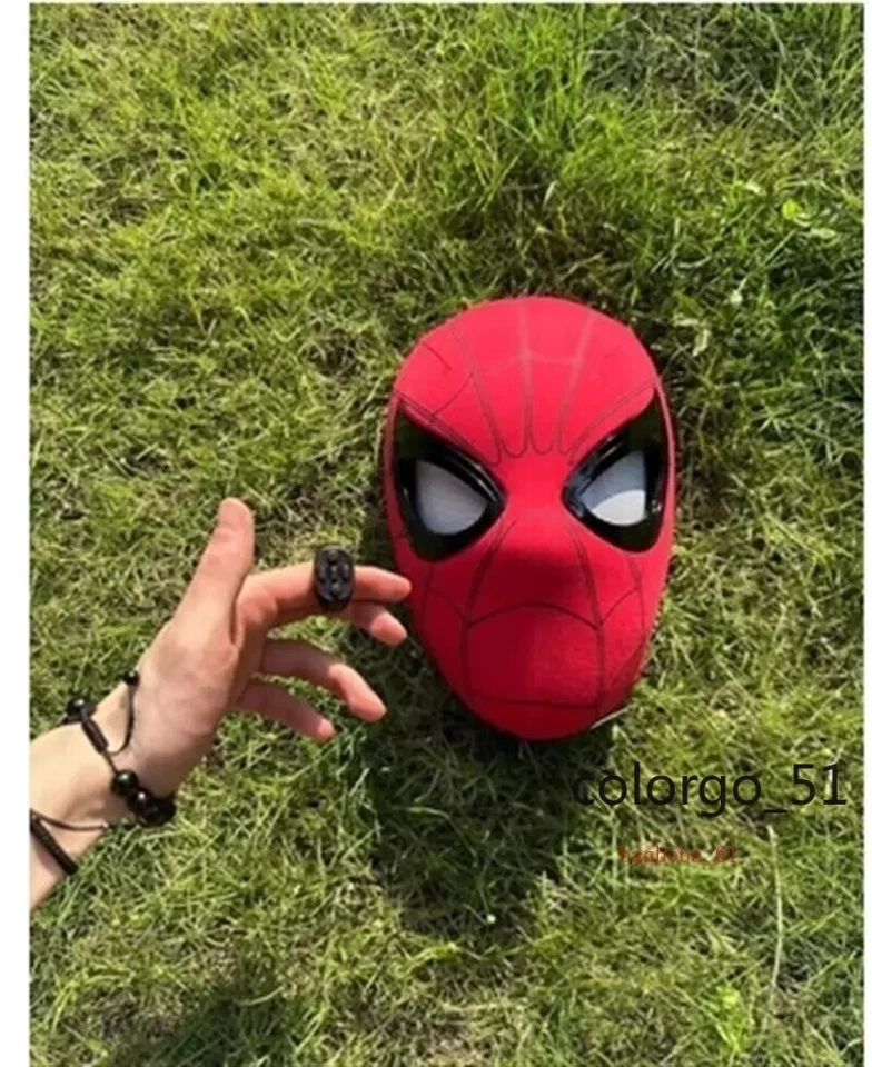 Casco Spiderman 1:1 Usable Máscara Eléctrica Control Remoto Ojos Juegos con disfraces Accesorios Foto 3 de 4