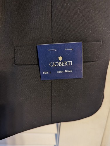 Nwt Gioberti Large Black Formal Vest. Retail $39.95 - Picture 2 of 8