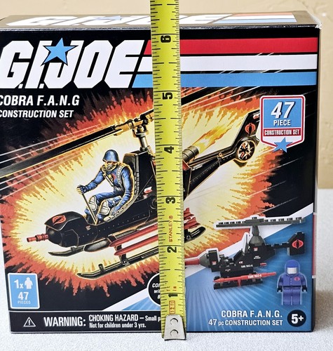 G.I. Joe Cobra F.A.N.G. 47 Pc Construction Set Helicopter Hasbro New Military - Picture 8 of 8
