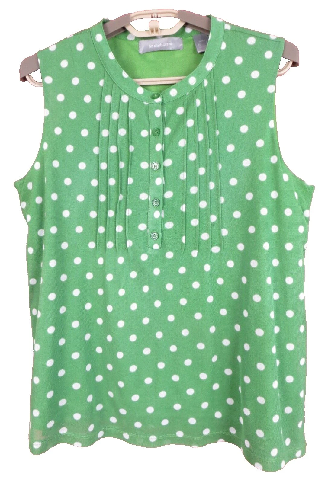 Camisetas sin mangas lunares Liz Claiborne para Mujeres