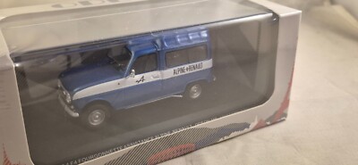Miniature ODEON 1/43 – Renault 4L F4 Alpine 'Assistance' – Bleu (Neuf)