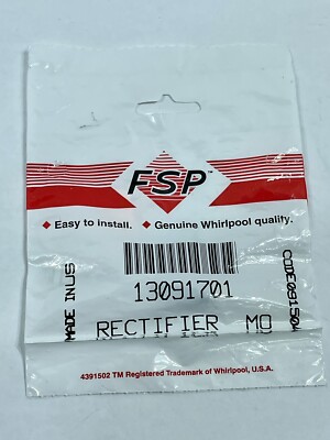 FSP Whirlpool Factory Certified OEM Part 13091701 Microwave HV Rectifier MO