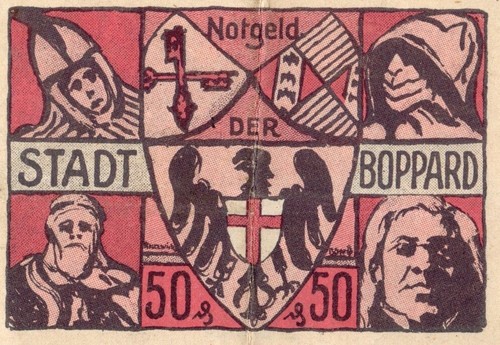 Notgeld Boppard (Alemania) 50 Pfennig GRA 142 2a 2/2 - Imagen 2 de 2