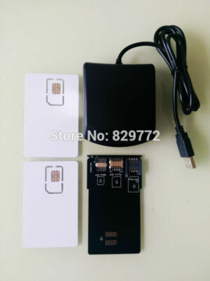 LTE 4G WCDMA SIM Secure Card Reader Writer programmer tools w/ Blank USIM Card
