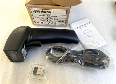 Alacrity MJ-1400DA 2.4G Wireless USB Laser Barcode Scanner Handlesegerät
