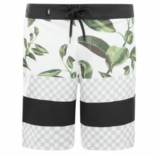 Vans Off the Wall Era Boardshort Swim Trunks Mens 32 Leaves Checkered
