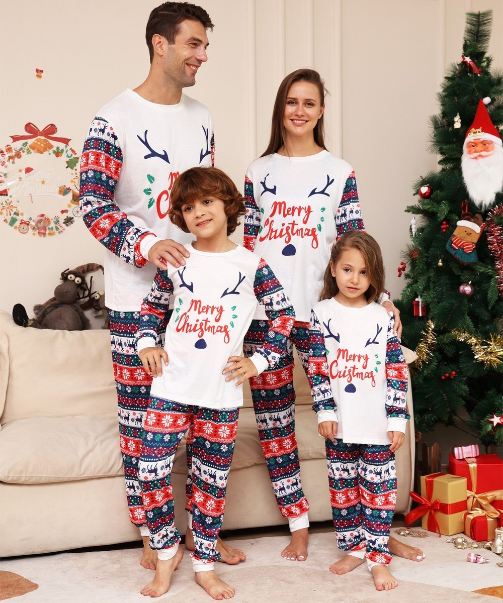 Para Navidad Ropa De Pijamas A Conjunto Familia Family Matching
