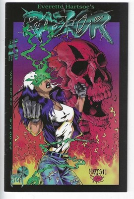 Razor: Burn #5 (London Night Studios 1995) Poizon/Stryke app - Everette Hartsoe