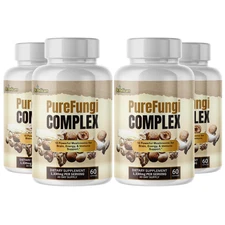 PureFungi Complex- Brain & Immune Support- 4 Bottles- 240 Capsules