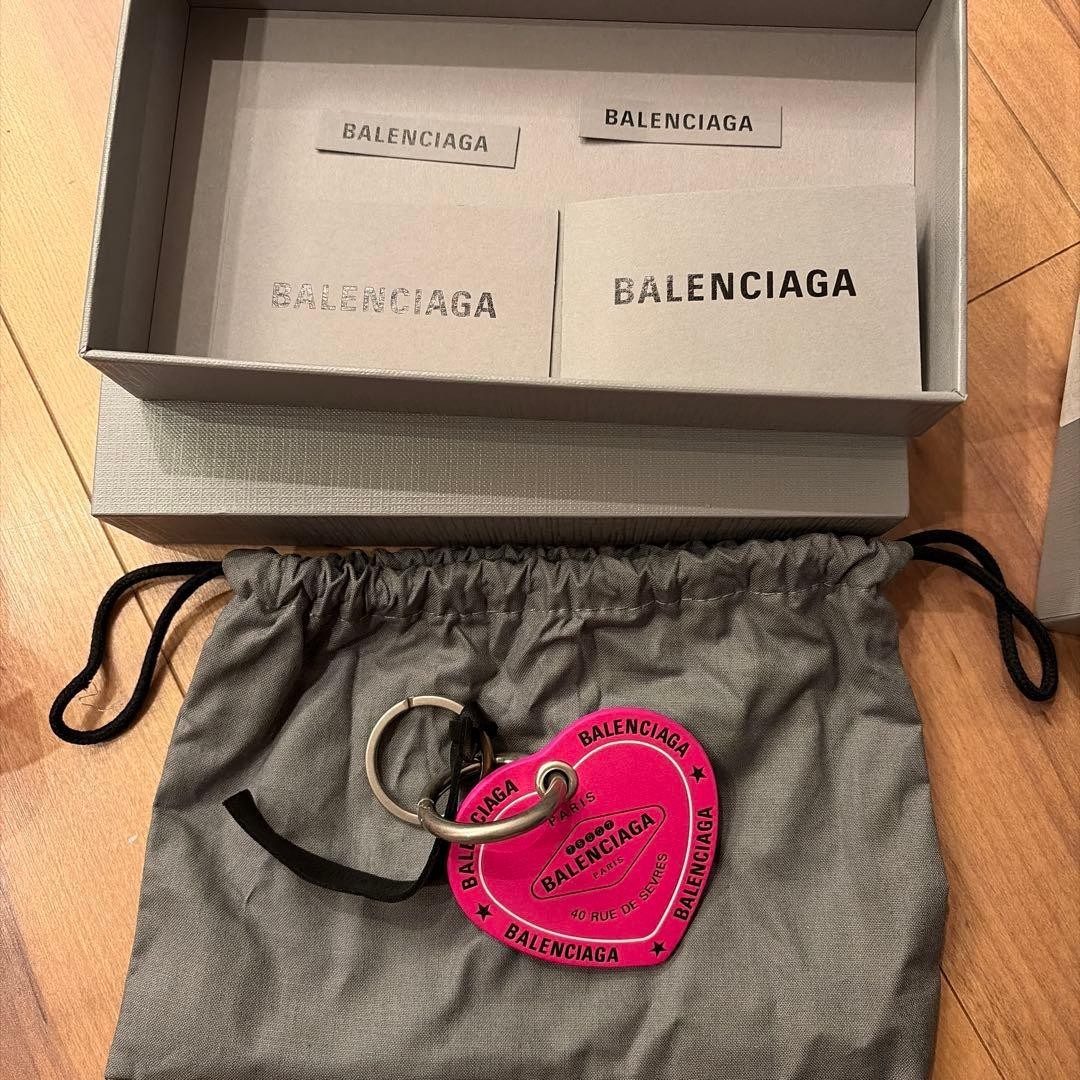 Balenciaga Pink Heart Keyring Limited Edition Women's accessories