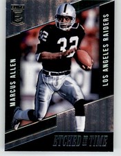 2016 Panini Donruss Elite Etched in Time Green Marcus Allen #MA LV