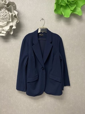 DG2 Navy Blue One Button Blazer Size XL