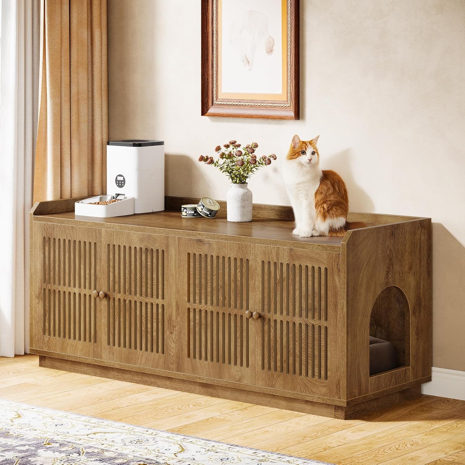 Enclosure, Extra Large Hidden Litter Box Furniture