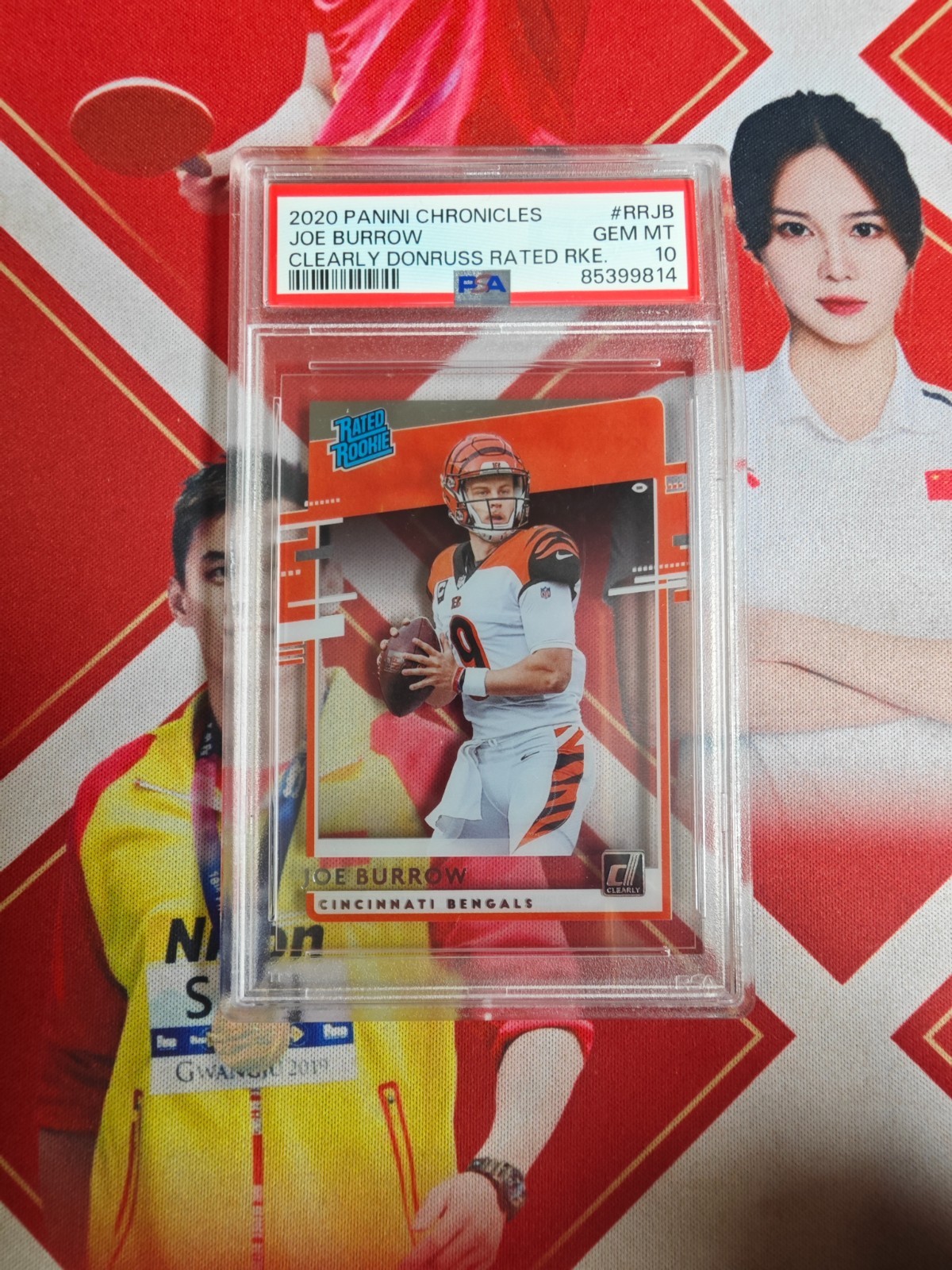 Joe Burrow Panini Chronicles Clearly Donruss Rated Rookies #RRJB Base