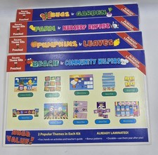 The Mailbox Theme Kits Preschool Educational Learning Lot of 4 Laminated Kits