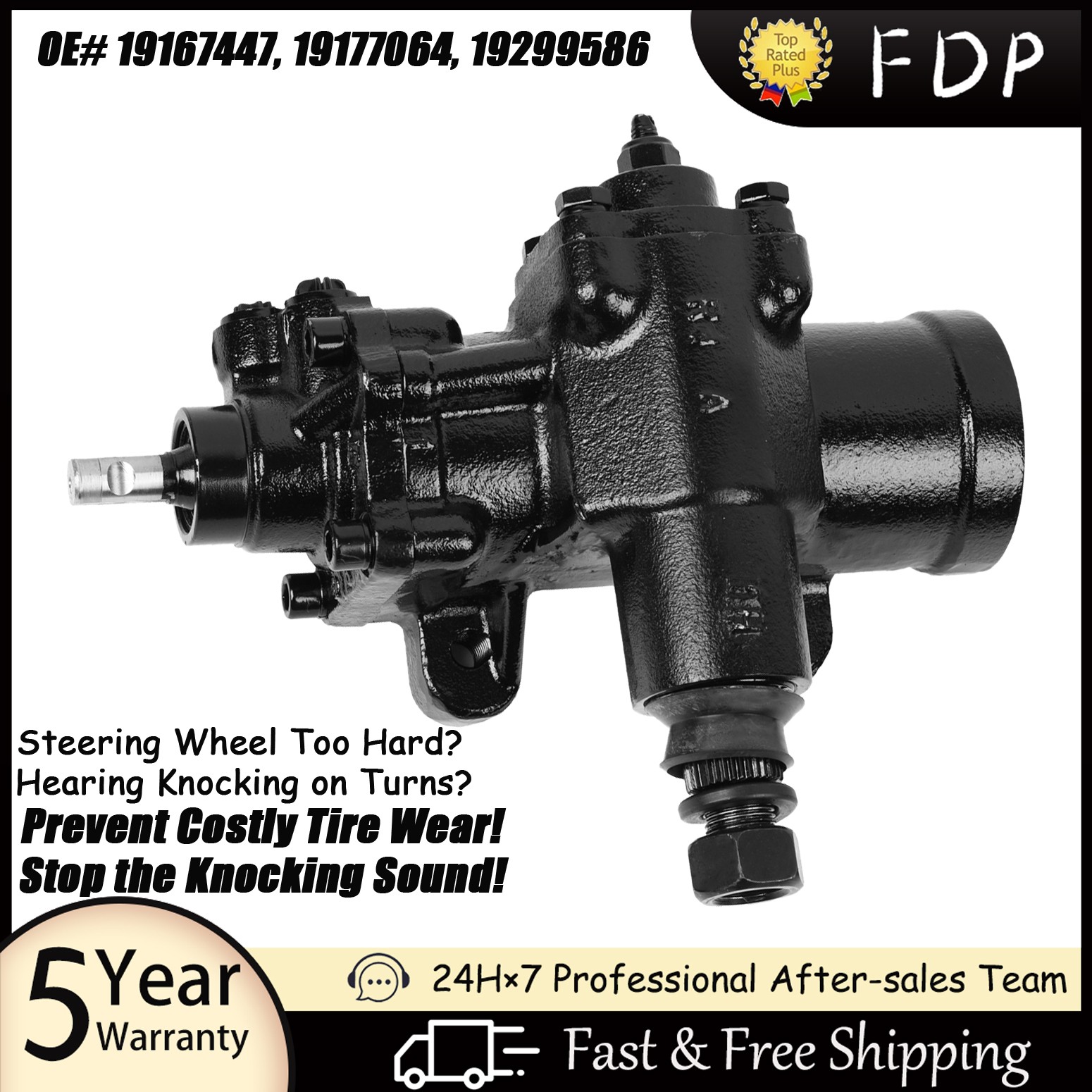 For Chevy Silverado Express GMC Savana Power Steering Gear Box 27-8418 2002-2023