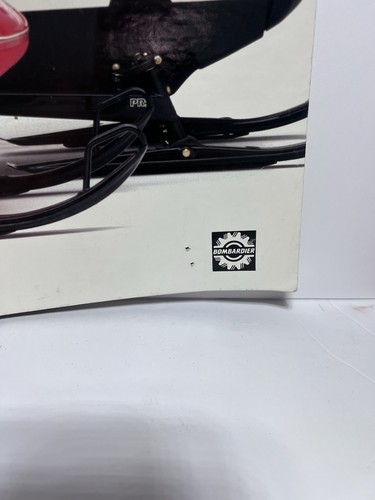 Vintage SKI-DOO Cardboard Dealer Display Twin Tracker Mach 1 Snowmobile Rare - Picture 6 of 8