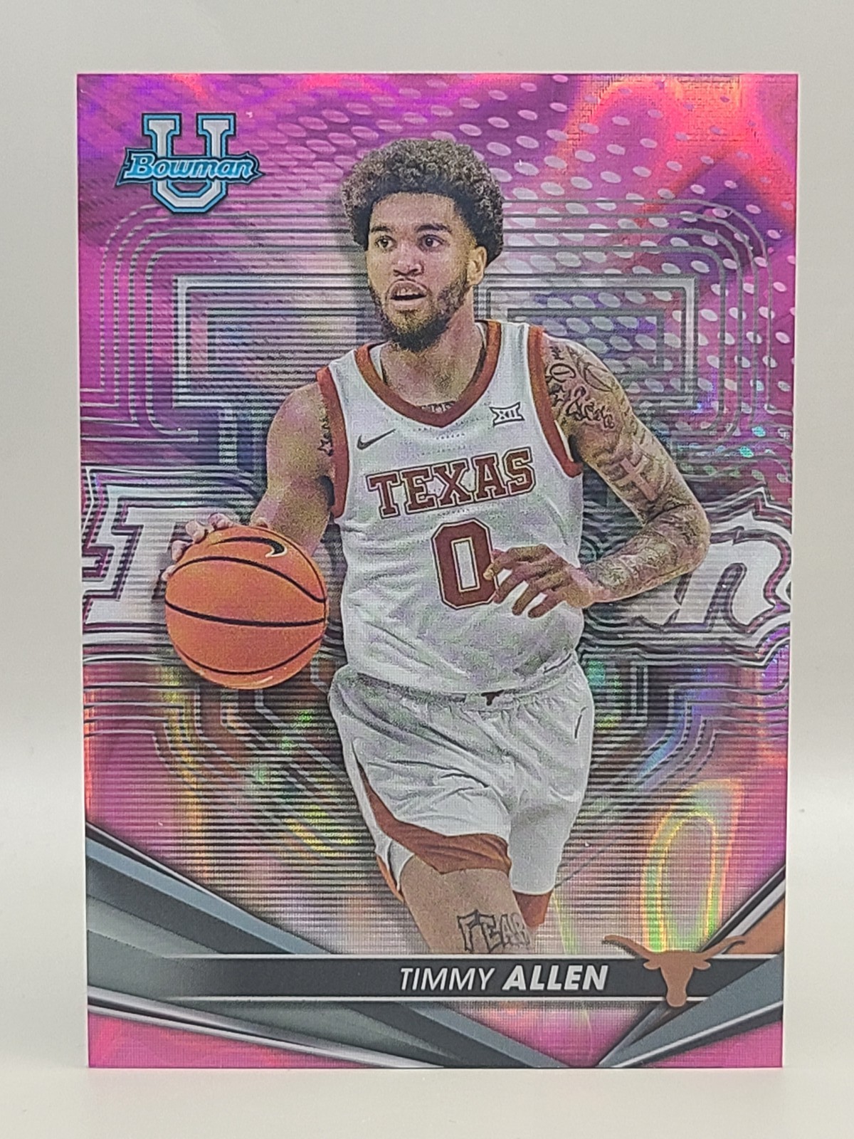 2022-23 Bowman University Best #97 Timmy Allen Pink Lava Refractors #/100