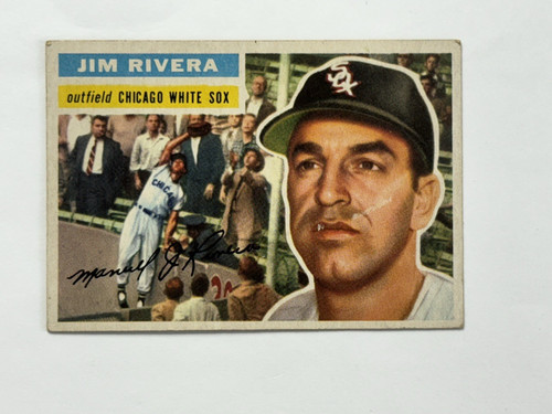 Jim Rivera [Gray Back] #70 1956 Topps card